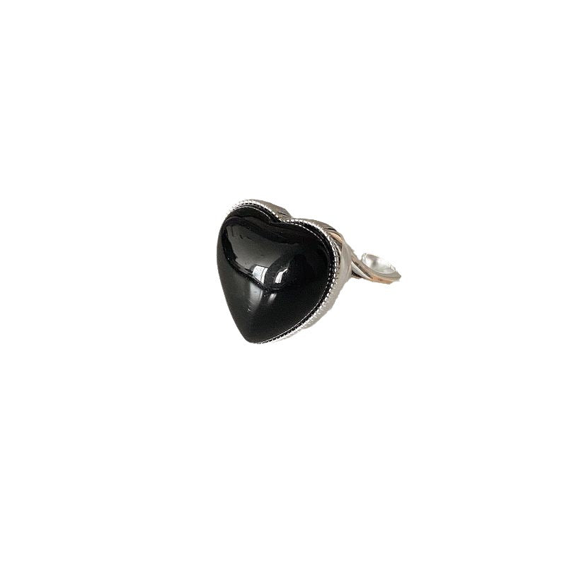 Oravi Jewelry Black Agate Ring Oravi Jewelry